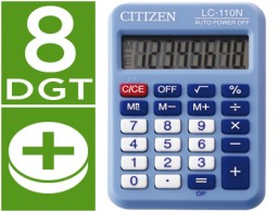Calculadora CitizenLC-110  bolsillo celeste